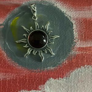 Baltic Cherry Amber Sun pendant